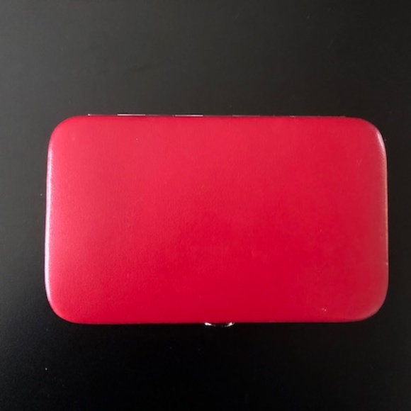 NWOT Red Danier Leather Mini Travel Jewelry Box - Picture 3 of 5
